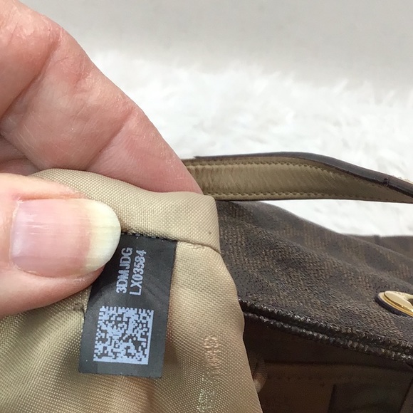 MMK brown logo Jet Set tote bag shoulder bag - Picture 14 of 16